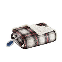 Load image into Gallery viewer, Woolrich Ridley Oversized Plaid Print Faux Mink To Berber Heated Throw - 60X70" WR54-2388