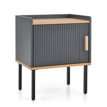 Load image into Gallery viewer, Nightstand Bedside End Table with Door Cabinet for Living Room Bedroom-Gray