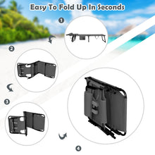 Load image into Gallery viewer, Folding Beach Lounge Chair with Pillow for Outdoor-Gray