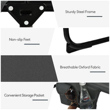 Load image into Gallery viewer, Folding Beach Lounge Chair with Pillow for Outdoor-Gray