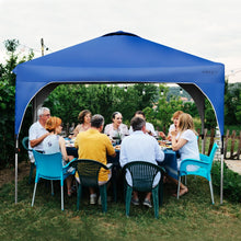 Load image into Gallery viewer, 10' x 10' Outdoor Pop-up Camping Canopy Tent with Roller Bag-Blue