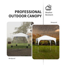 Load image into Gallery viewer, 10' x 10' Outdoor Pop-up Camping Canopy Tent with Roller Bag-White
