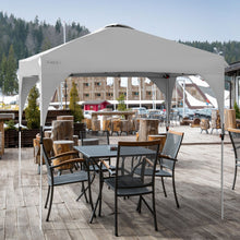 Load image into Gallery viewer, 10' x 10' Outdoor Pop-up Camping Canopy Tent with Roller Bag-White