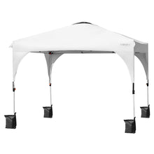 Load image into Gallery viewer, 10' x 10' Outdoor Pop-up Camping Canopy Tent with Roller Bag-White
