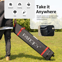 Load image into Gallery viewer, 6.6' x 6.6' Outdoor Pop Up Camping Canopy Tent with Roller Bag-Gray