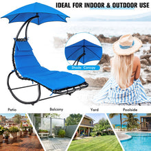Load image into Gallery viewer, Hammock Swing Lounger Chair with Shade Canopy-Navy