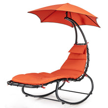 Load image into Gallery viewer, Hammock Swing Lounger Chair with Shade Canopy-Orange