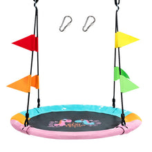 Load image into Gallery viewer, 40 Inch Flying Saucer Tree Swing with Hanging Straps Monkey-Pink