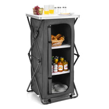 Load image into Gallery viewer, Folding Pop-Up Cupboard Compact Camping Storage Cabinet with Bag-L