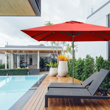 Load image into Gallery viewer, 10 x 10 Feet Patio Offset Cantilever Umbrella with Aluminum 360-degree Rotation Tilt-Orange