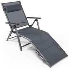 Load image into Gallery viewer, Outdoor Aluminum Chaise Lounge Chair with Quick-Drying Fabric