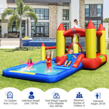 Load image into Gallery viewer, Inflatable Water Slide with Slide and Jumping Area
