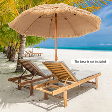 Load image into Gallery viewer, 8 Feet Patio Thatched Tiki Umbrella Hawaiian Hula Beach Umbrella