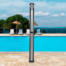 Load image into Gallery viewer, 7.2 Feet 9.3 Gallon Solar Heated Shower with Adjustable Head and Foot Tap