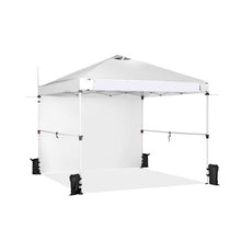 Load image into Gallery viewer, 10 x 10 Feet Foldable Commercial Pop-up Canopy with Roller Bag and Banner Strip-White