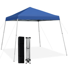 Load image into Gallery viewer, 10 x 10 Feet Outdoor Instant Pop-up Canopy with Carrying Bag-Blue