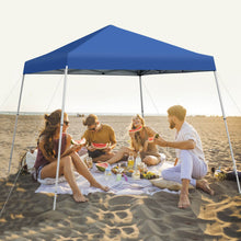 Load image into Gallery viewer, 10 x 10 Feet Outdoor Instant Pop-up Canopy with Carrying Bag-Blue