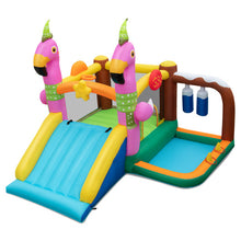 Load image into Gallery viewer, 7-in-1 Flamingo Inflatable Bounce House with Slide without Blower