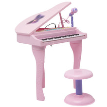 Load image into Gallery viewer, 37 Key Kids Mini Toy Grand Piano Electronic Keyboard-Pink