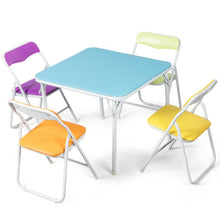 Load image into Gallery viewer, Set of 5 Multicolor Kids Table and Chairs