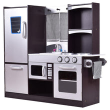 Load image into Gallery viewer, Kids Wooden Modern Kitchen Cooking Pretend Play Set