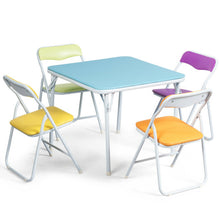 Load image into Gallery viewer, Set of 5 Multicolor Kids Table and Chairs