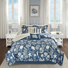 Load image into Gallery viewer, Madison Park 7 Piece Cotton Sateen Comforter Set -Queen Mp10-5281