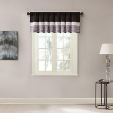 Load image into Gallery viewer, Madison Park Amherst Polyoni Pintuck Window Valance -50X18" MP41-2226 By Olliix