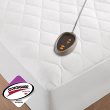 Load image into Gallery viewer, Beautyrest Heated Microfiber Mattress Pad With 3M Scotchgard BR55-0672 By Olliix