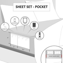Load image into Gallery viewer, ID20-1457 Intelligent Design Microfiber Sheet Set With Side Storage Pockets By Olliix