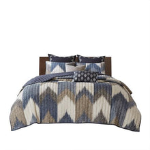 Load image into Gallery viewer, Ink Ivy Alpine 3 Piece Printed Cotton Coverlet Set II13-1042 By Olliix