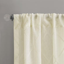 Load image into Gallery viewer, Madison Park Irina Diamond Sheer Window Curtain -95" Panel MP40-2333 By Olliix