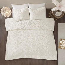 Load image into Gallery viewer, Madison Park Laetitia 3-Piece Cotton Chenille Medallion Comforter Set By Olliix