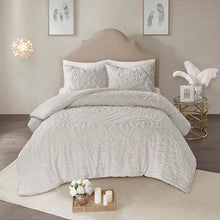 Load image into Gallery viewer, MP10-5882 Madison Park Laetitia 3-Piece Cotton Chenille Medallion Comforter Set By Olliix