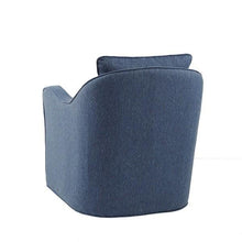 Load image into Gallery viewer, Madison Park Brianne Slub Weave Wide Seat Swivel Arm Chair MP103-0697 By Olliix