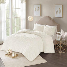 Load image into Gallery viewer, Madison Park Laetitia 3-Piece Cotton Chenille Medallion Duvet Cover Set By Olliix