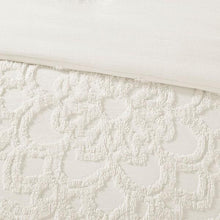 Load image into Gallery viewer, Madison Park Laetitia 3-Piece Cotton Chenille Medallion Duvet Cover Set By Olliix