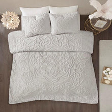 Load image into Gallery viewer, MP12-5982 Madison Park Laetitia 3-Piece Cotton Chenille Medallion Duvet Cover Set By Olliix