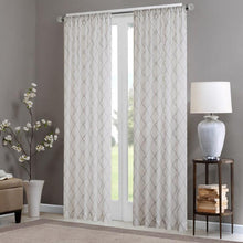 Load image into Gallery viewer, Madison Park Irina Diamond Sheer Window Curtain -84" Panel MP40-2010 By Olliix