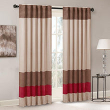 Load image into Gallery viewer, Madison Park Polyoni Pintuck Window Curtain -84" Panel MP40-2224 By Olliix