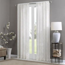Load image into Gallery viewer, Madison Park Irina Diamond Sheer Window Curtain -95" Panel MP40-2332 By Olliix