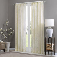Load image into Gallery viewer, Madison Park Irina Diamond Sheer Window Curtain -95" Panel MP40-2333 By Olliix