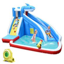 Load image into Gallery viewer, 4-in-1 Inflatable Water Slide Park with Long Slide and 735W Blower