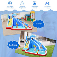 Load image into Gallery viewer, 4-in-1 Inflatable Water Slide Park with Long Slide and 735W Blower