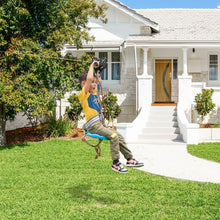 Load image into Gallery viewer, 100 Feet Zipline Kit for Backyard Kids Adults with Stainless Steel Spring Brake Seat