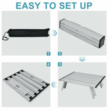 Load image into Gallery viewer, 2 Pack 5-Position Outdoor Folding Backpack Beach Table Chair Reclining Chair Set-Yellow