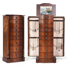 Load image into Gallery viewer, Large Wooden Jewelry Storage Box Organizer