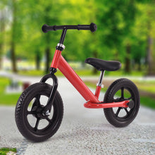 Load image into Gallery viewer, 12 Inch Kids No-Pedal Bike with Adjustable Seat-Red