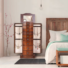 Load image into Gallery viewer, Large Wooden Jewelry Storage Box Organizer