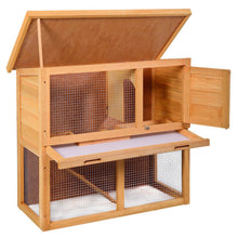 Load image into Gallery viewer, Wooden Chicken Coop Rabbit Hutch Cage